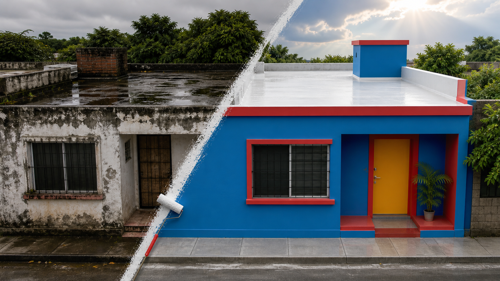 Fachada antes de pintar